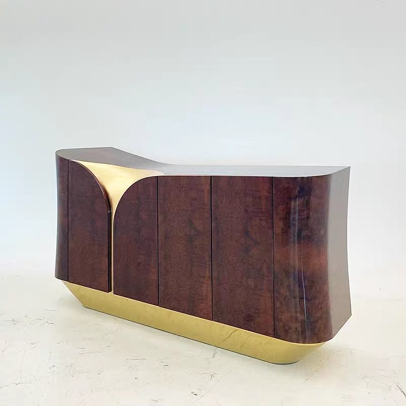 Luxury Solid Wood Metal Sideboard Cabinet