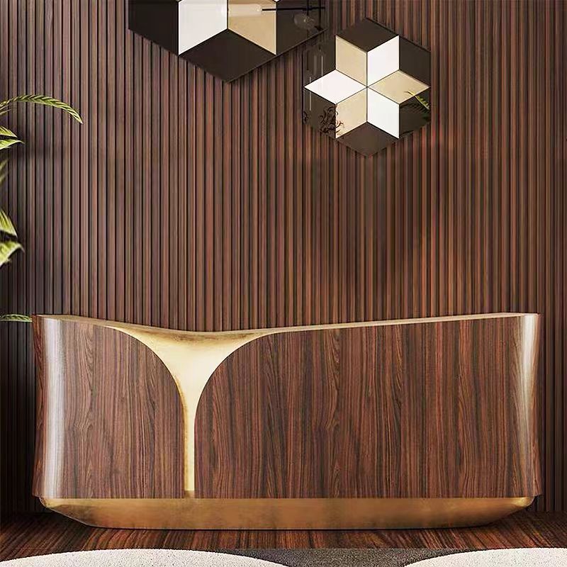 Luxury Solid Wood Metal Sideboard Cabinet