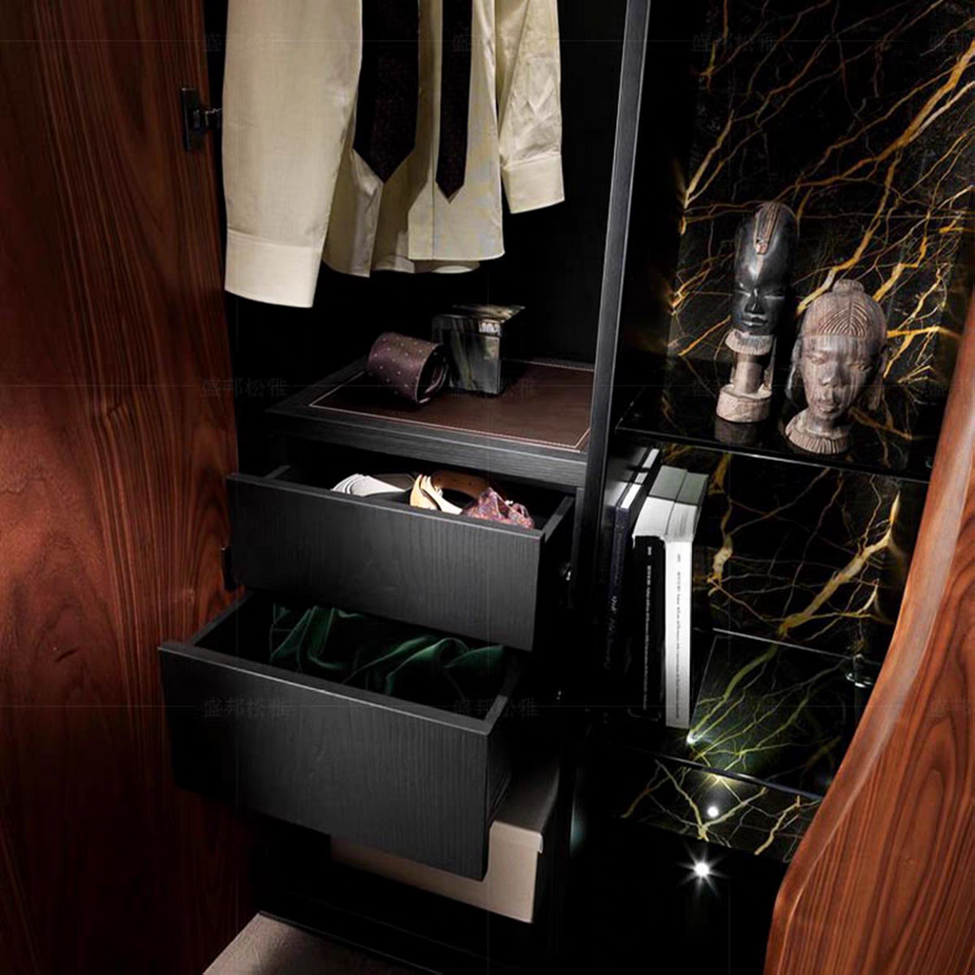 Luxury Solid Wood Sideboard Cabinet Design