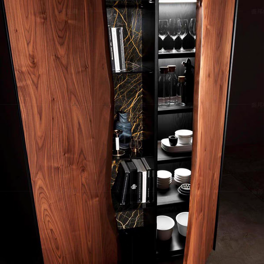 Luxury Solid Wood Sideboard Cabinet Design