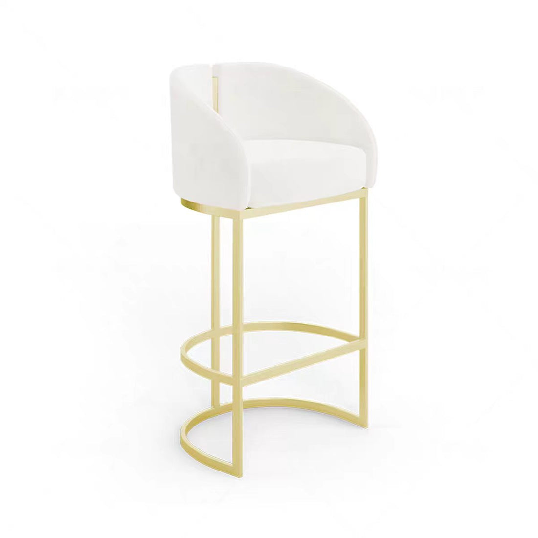 Modern Fabric Stainless Steel Bar Stool