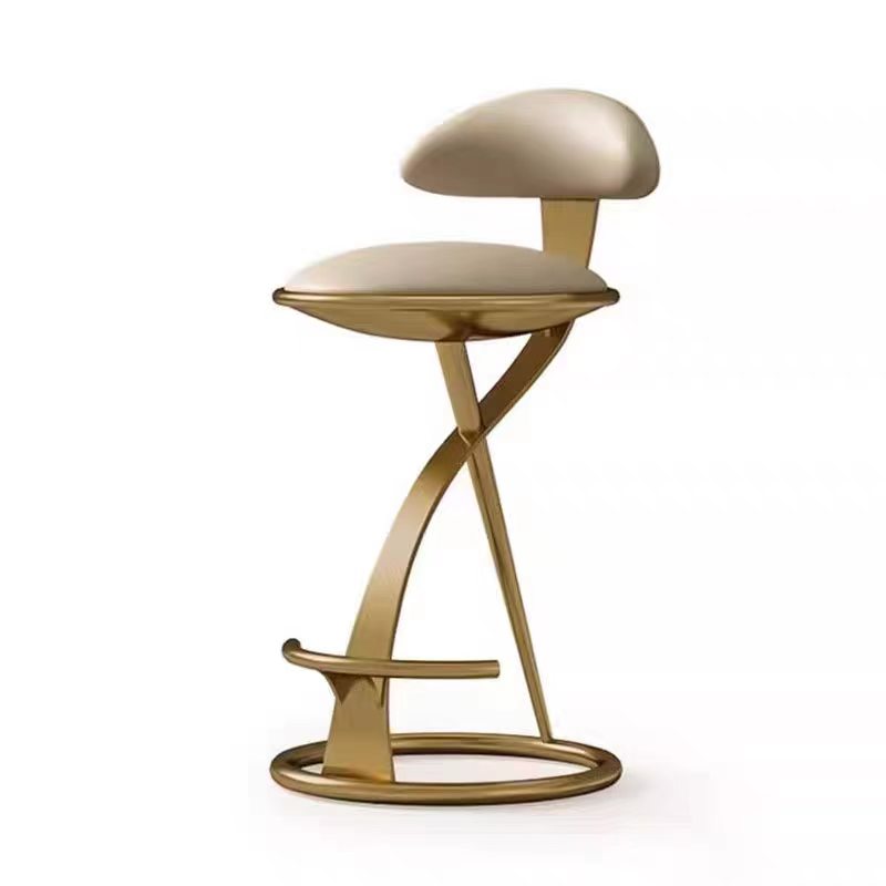 Modern Fabric Stainless Steel Bar and Counter Stool