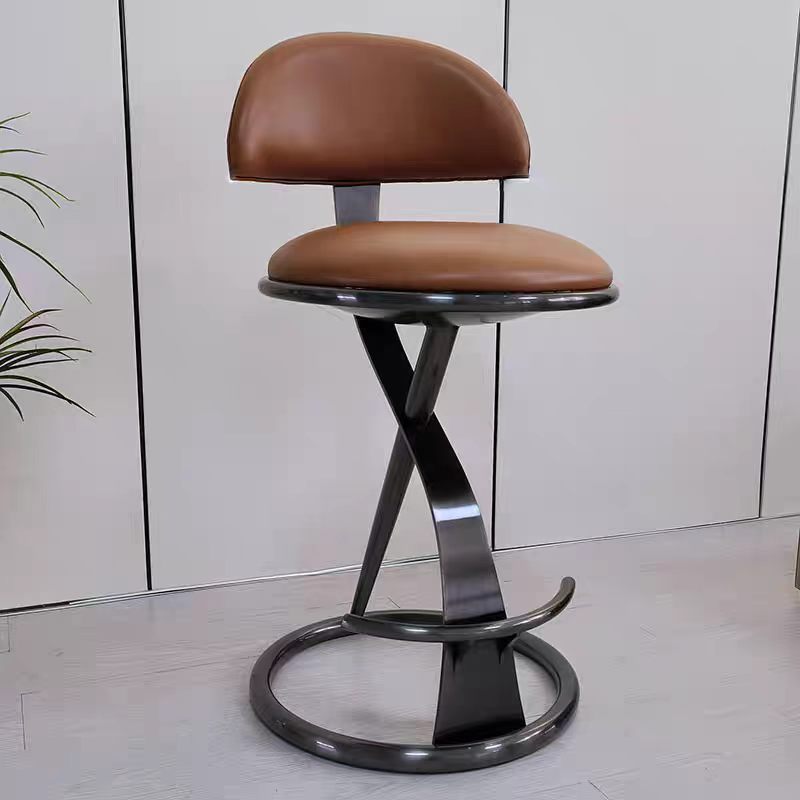 Modern Fabric Stainless Steel Bar and Counter Stool