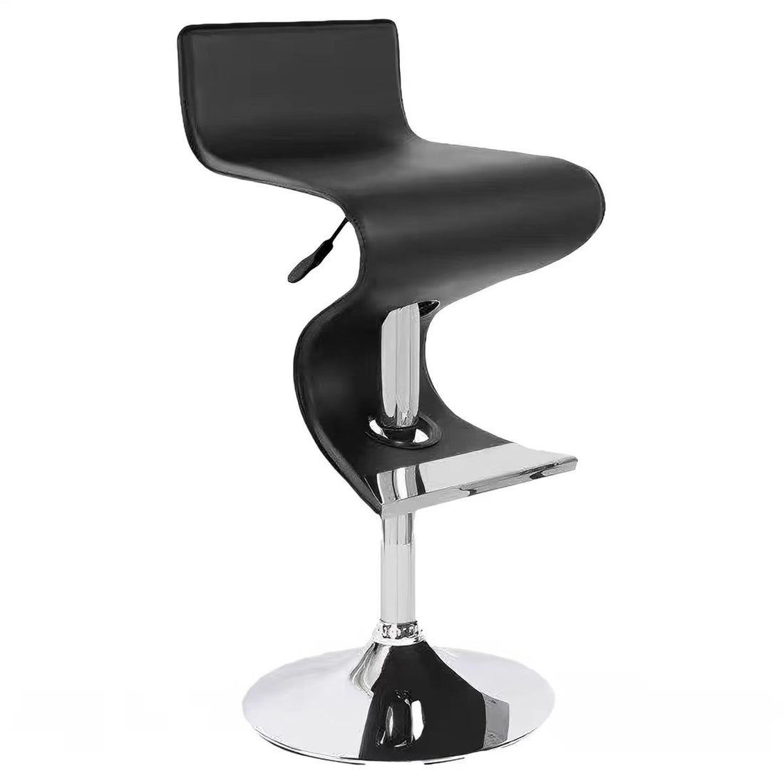 Modern Leather Stainless Steel Bar Stool