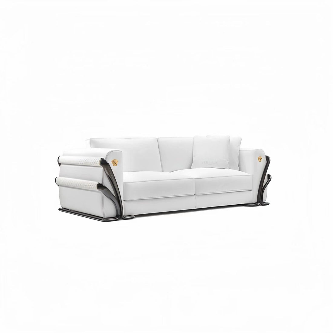 Modern Luxury Genuine Leather Straight Sofa