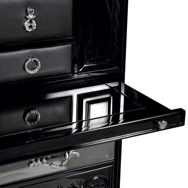 Modern Luxury Solid Wood Artistic Wine Storage Cabinet