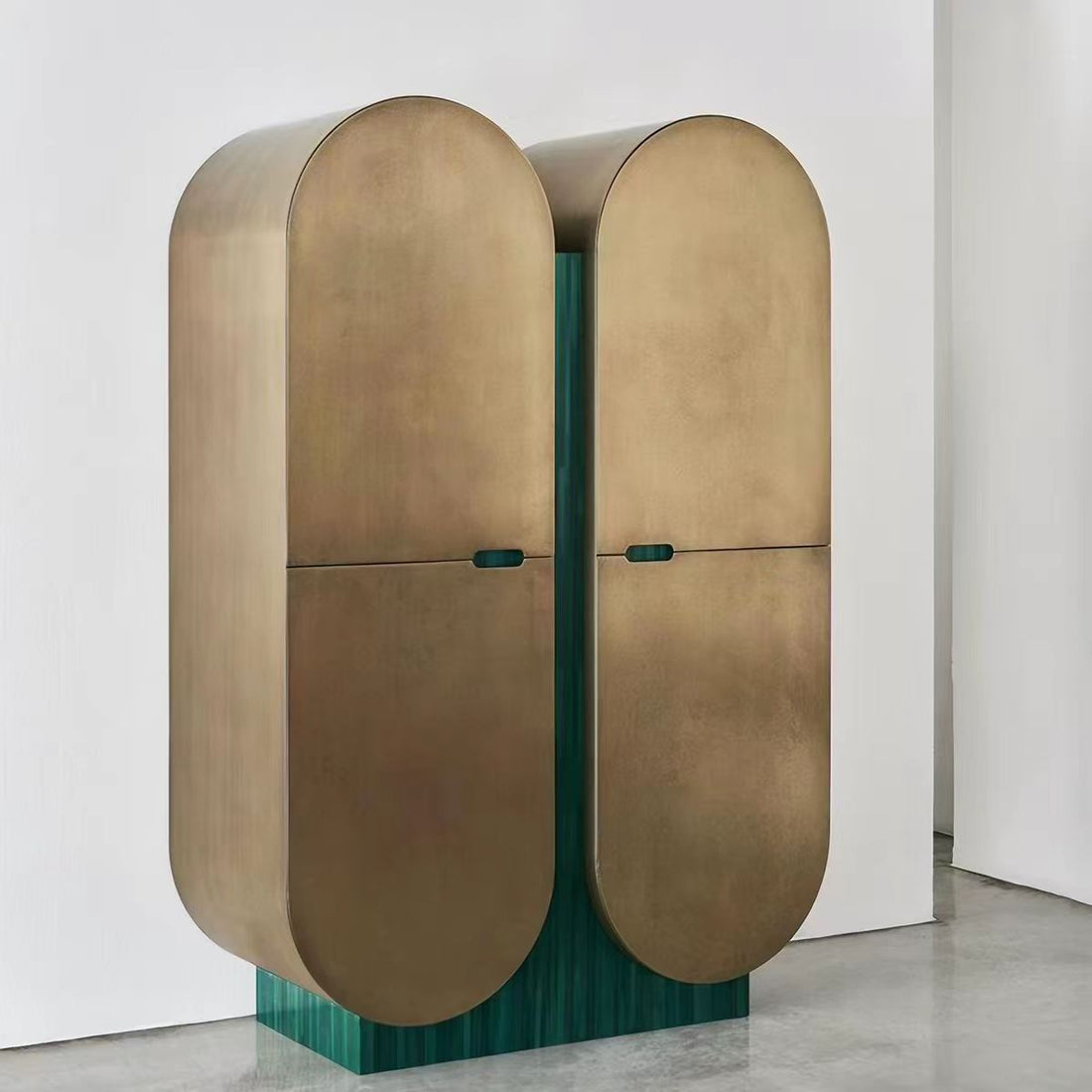 Modern Stainless Steel Wine Storage Cabinet