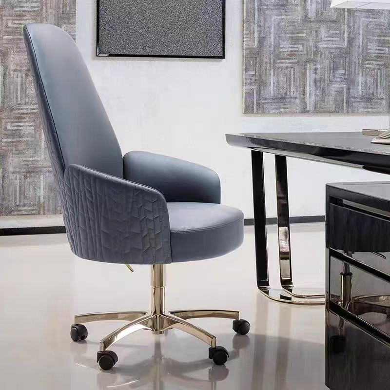 President Best Leather Stainless Steel Chair