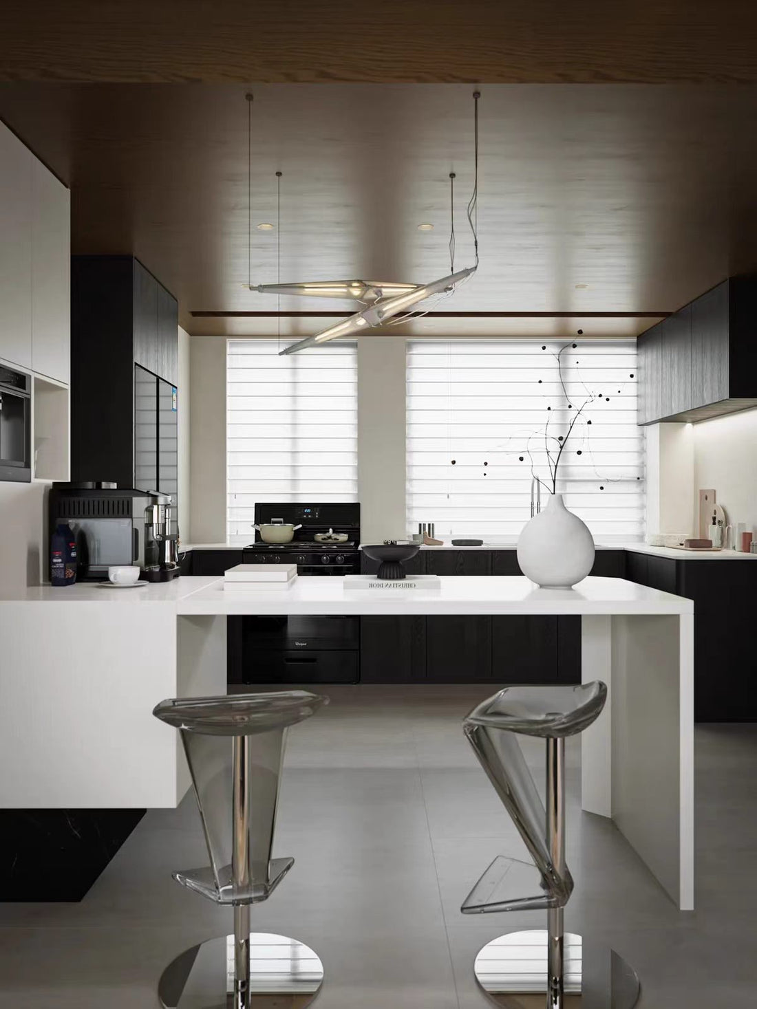 Transparent Resin Adjustable Stainless Steel Bar Stool