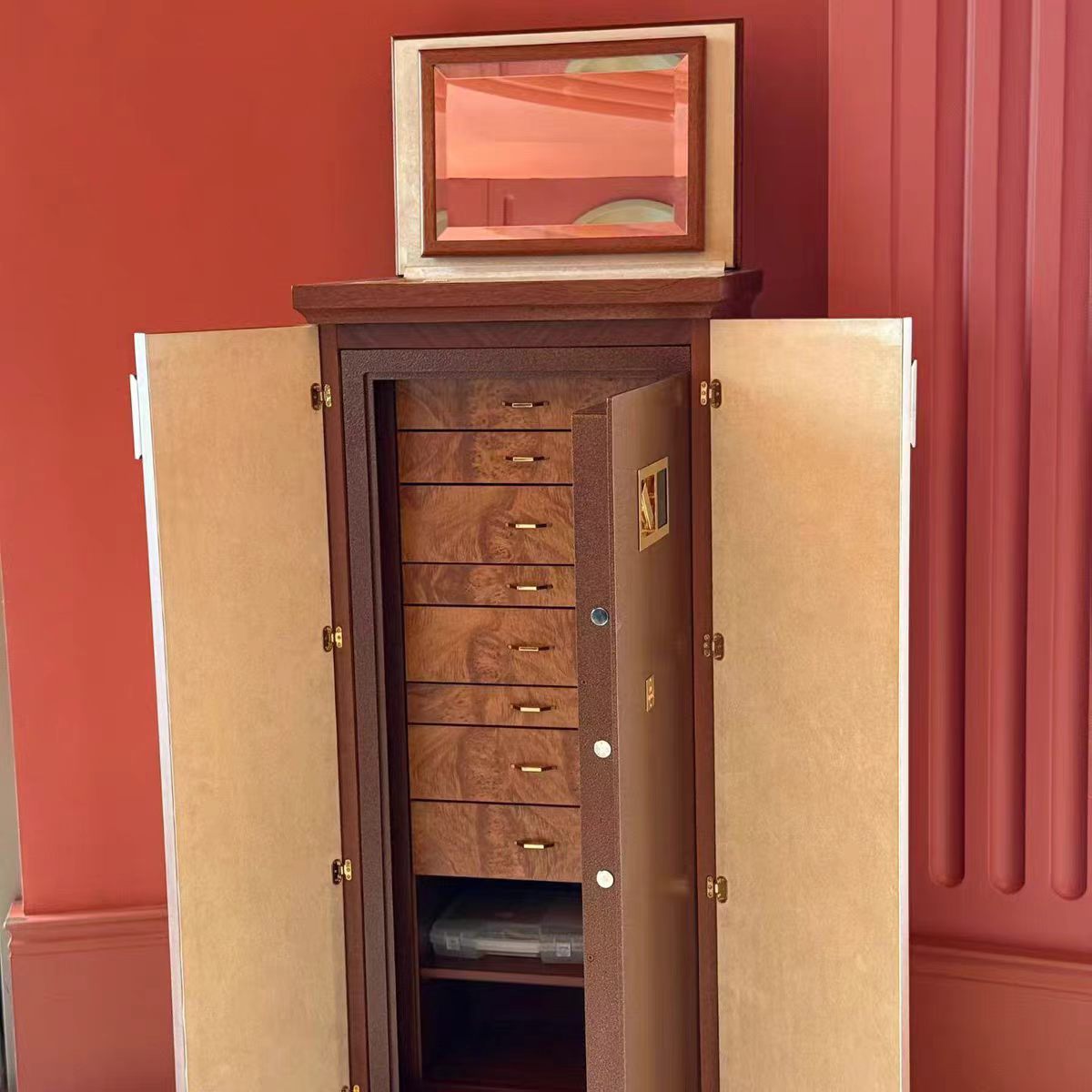 Luxury Jewelry Cabinet with Password Lock Design