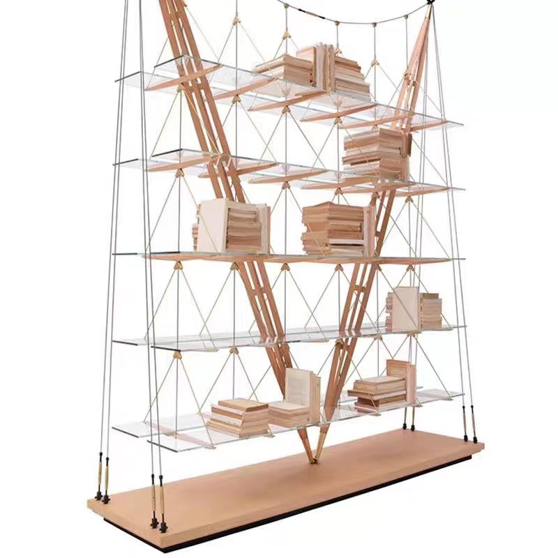 Luxury Italian Floating Sailboat Bookshelf Design