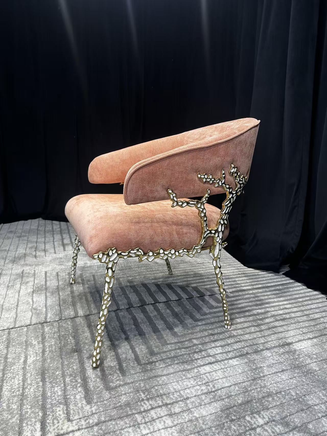 Luxury Italian Copper Dining Chair