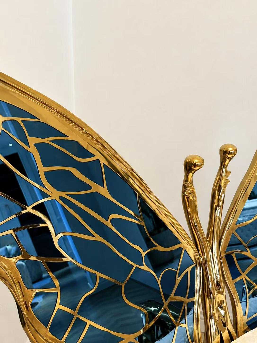 Luxury Italian Butterfly Queen Armchair