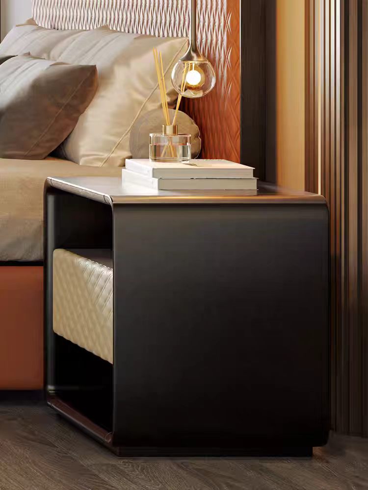 Luxury Italian Velvet Bedside Cabinet