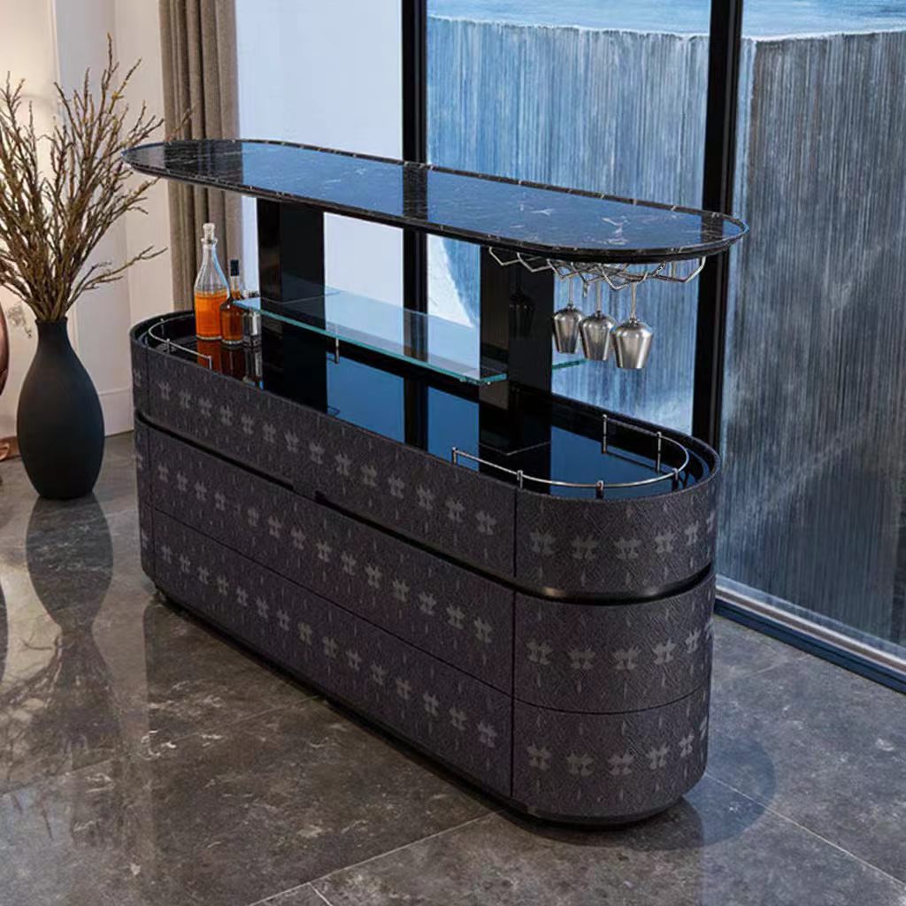 Italian Designer Automatic Lift Wine Cabinet