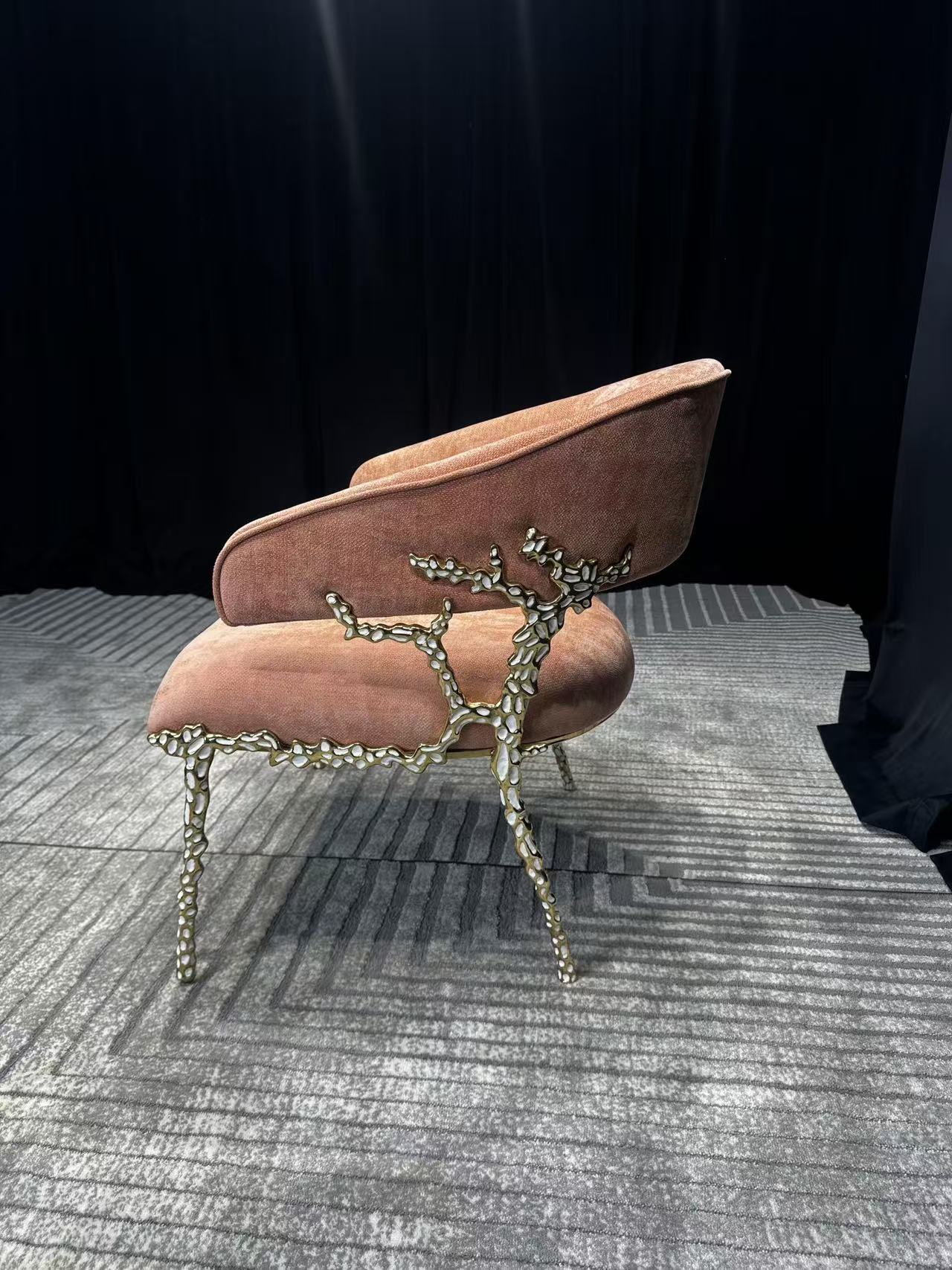 Luxury Italian Copper Dining Chair