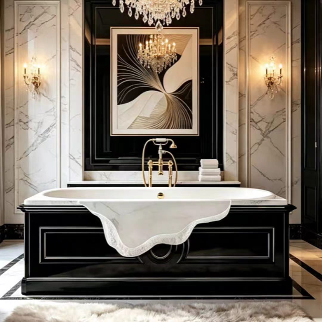 Luxury Italian Marble Freestanding Bathtub