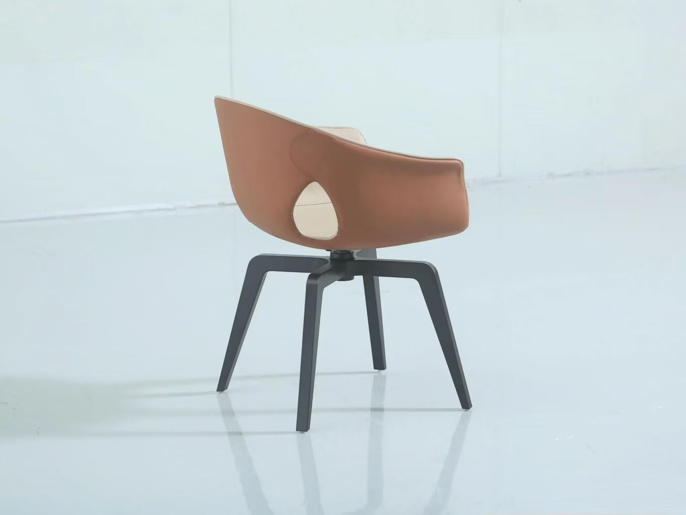 Luxury Nordic Leather Armchair