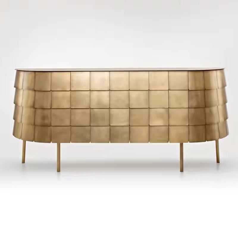 Luxury Italian Armor-Inspired Sideboard
