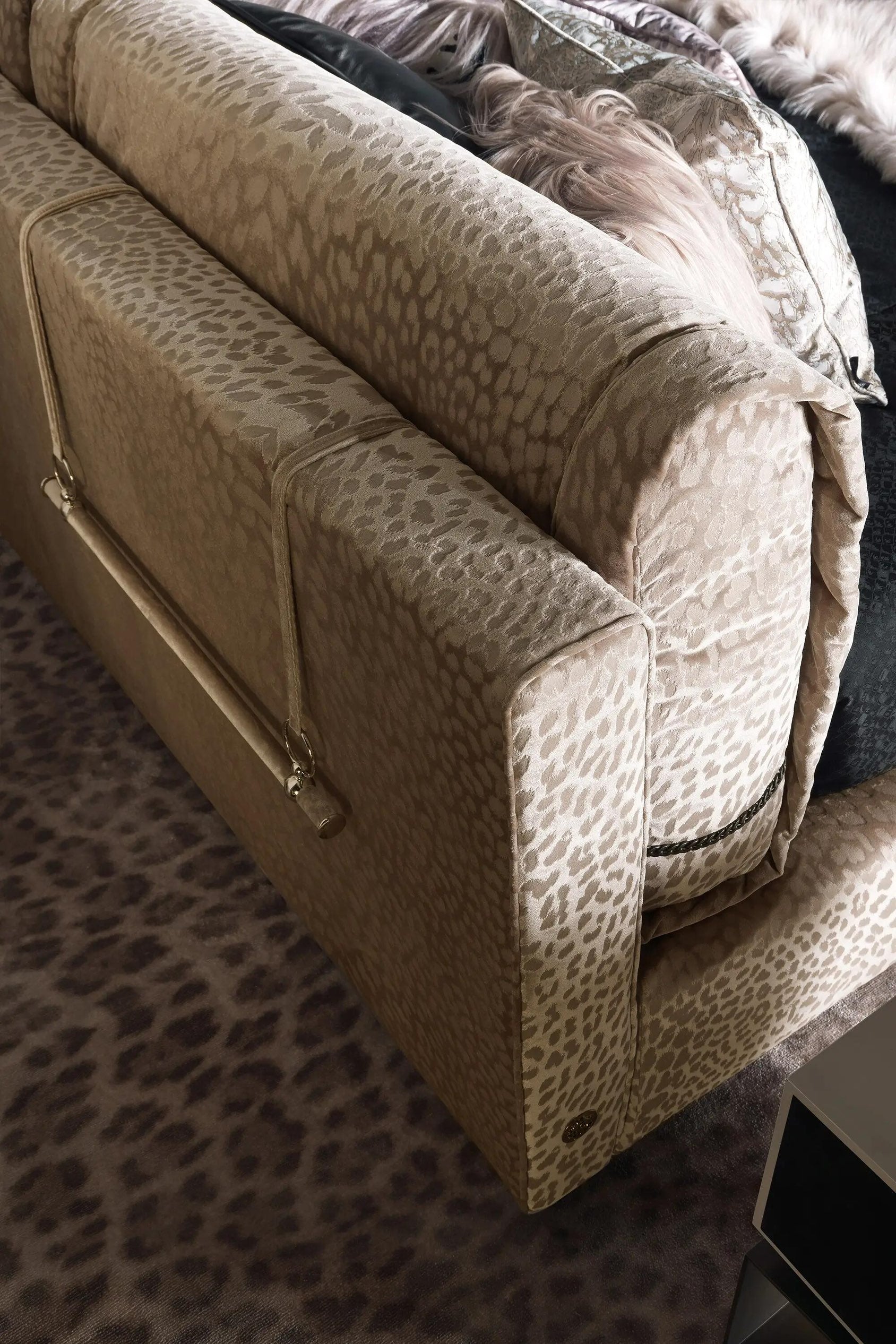 European Luxury Leather Double Bed