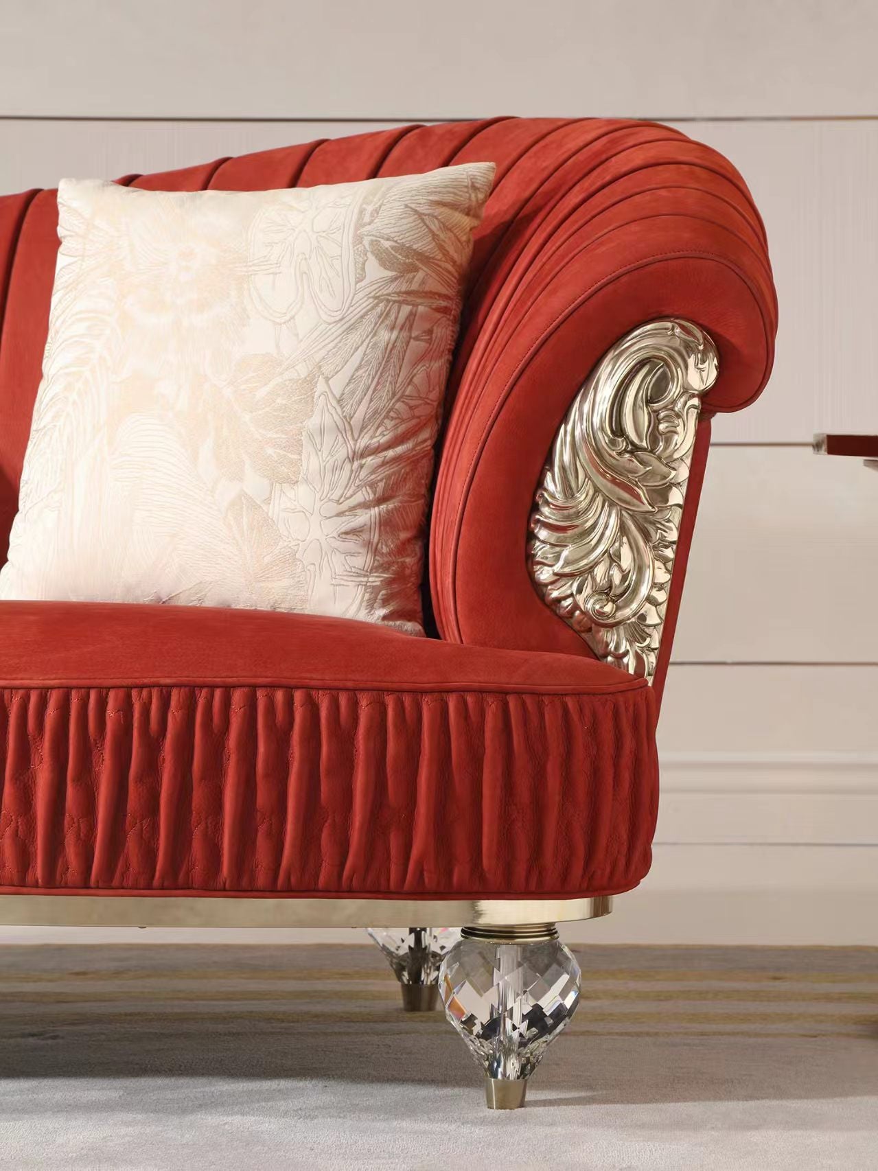 Luxury Italian Old Money Fabric Sofa