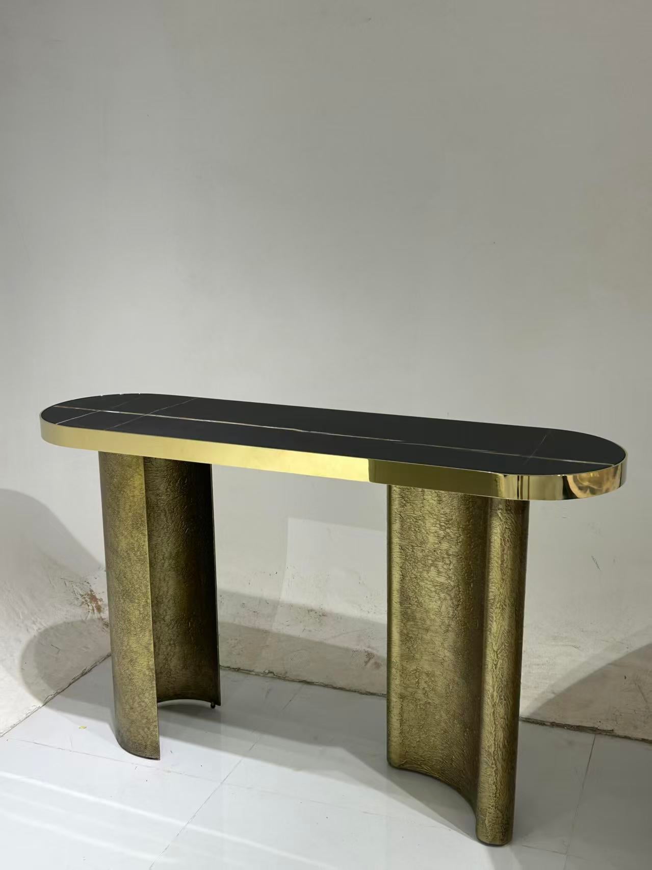 Luxury Italian Marble Console Table Design