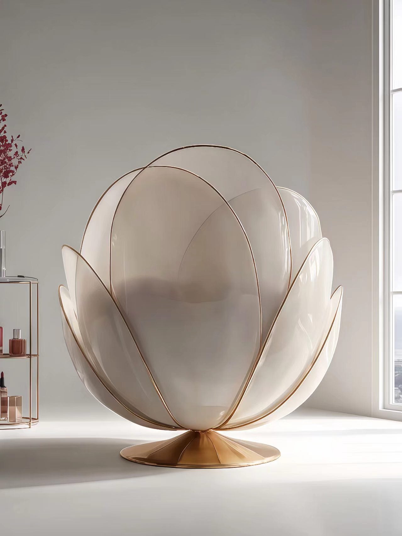 Luxury Italian Petal Lounge Chair