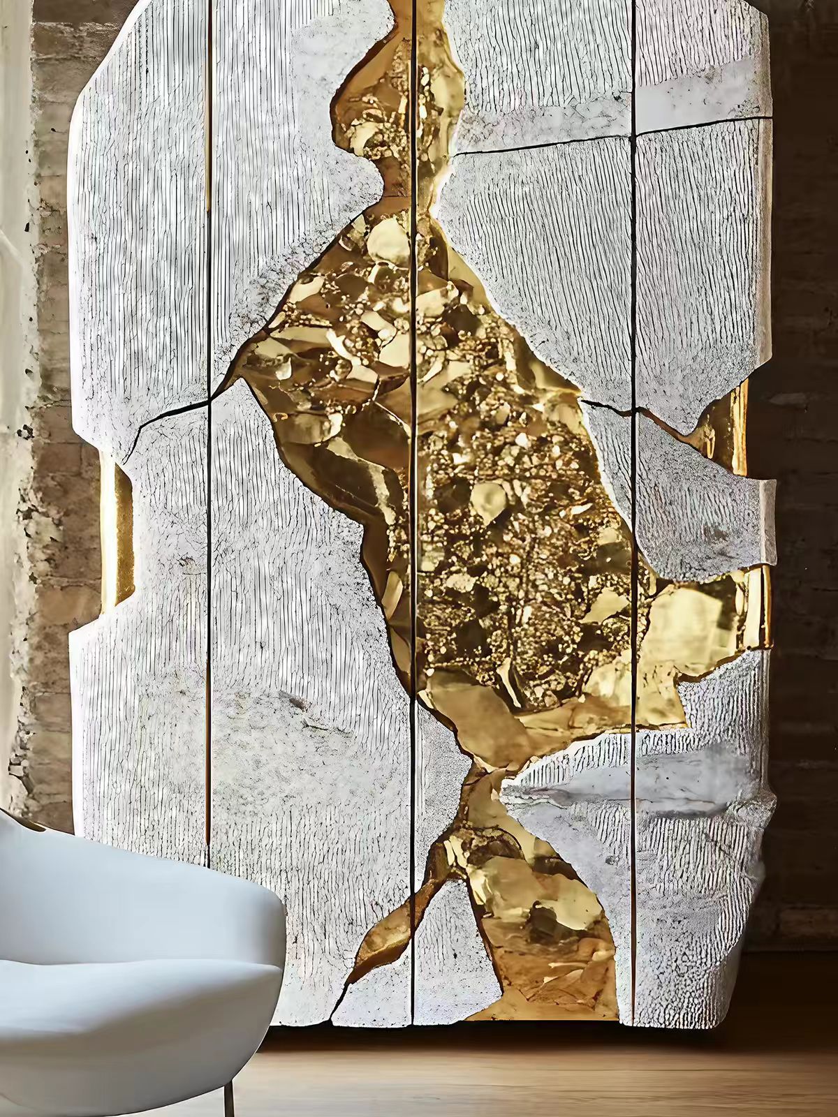 Luxury Italian Artistic Wine Cabinet