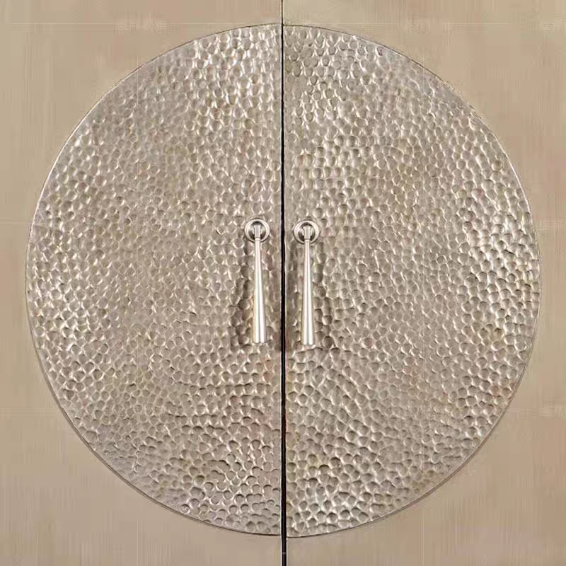 Luxury Hammered Stainless Steel Sideboard Cabinet Design