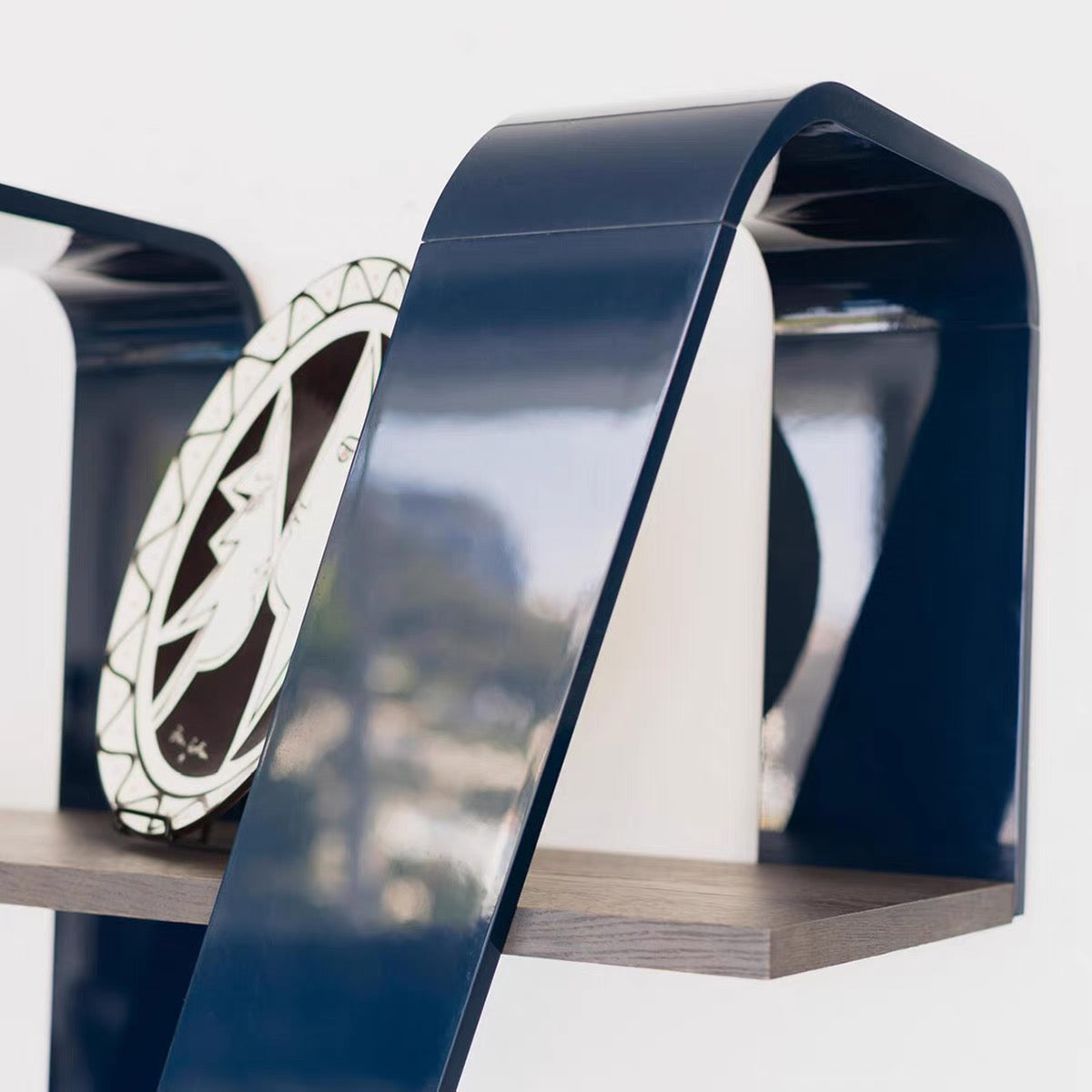 Italian Designer Ribbon Floor Standing Bookshelf