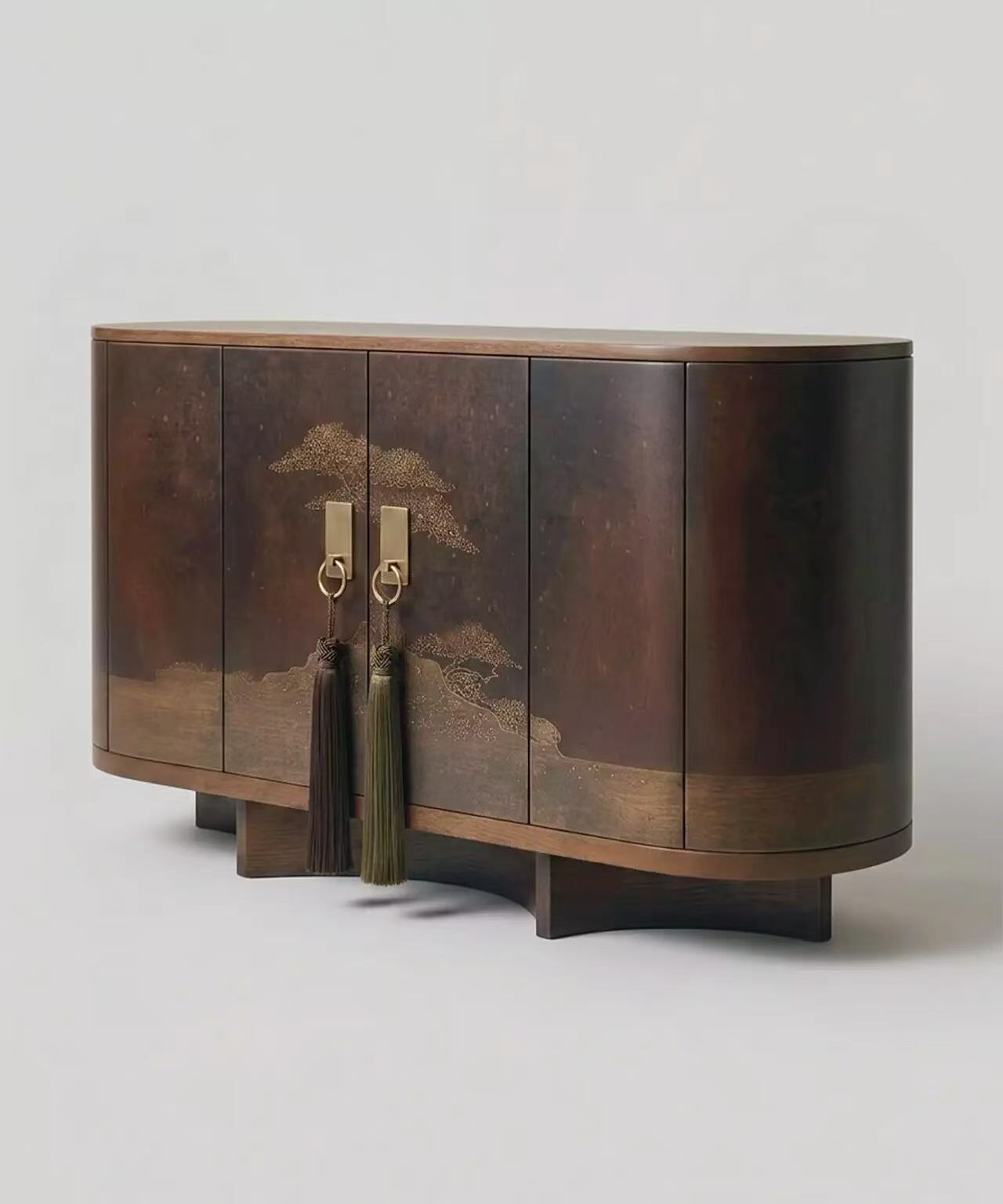 Luxury Modern Chinese Walnut Sideboard