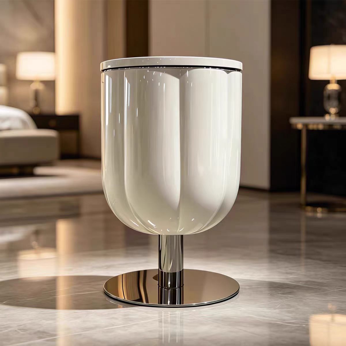 Luxury Italian Automatic Lift-Top Bar Cabinet