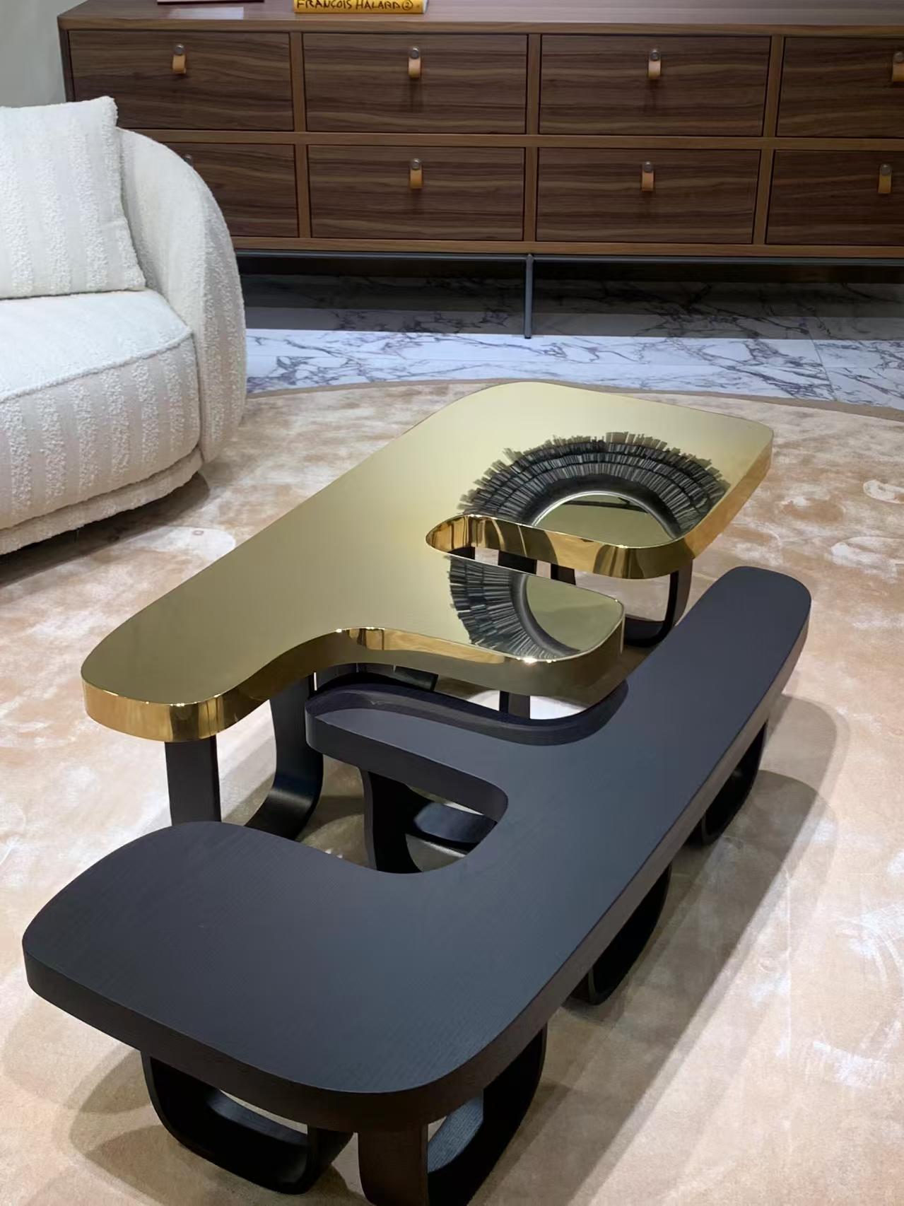 Luxury Italian Double F Coffee Table Design