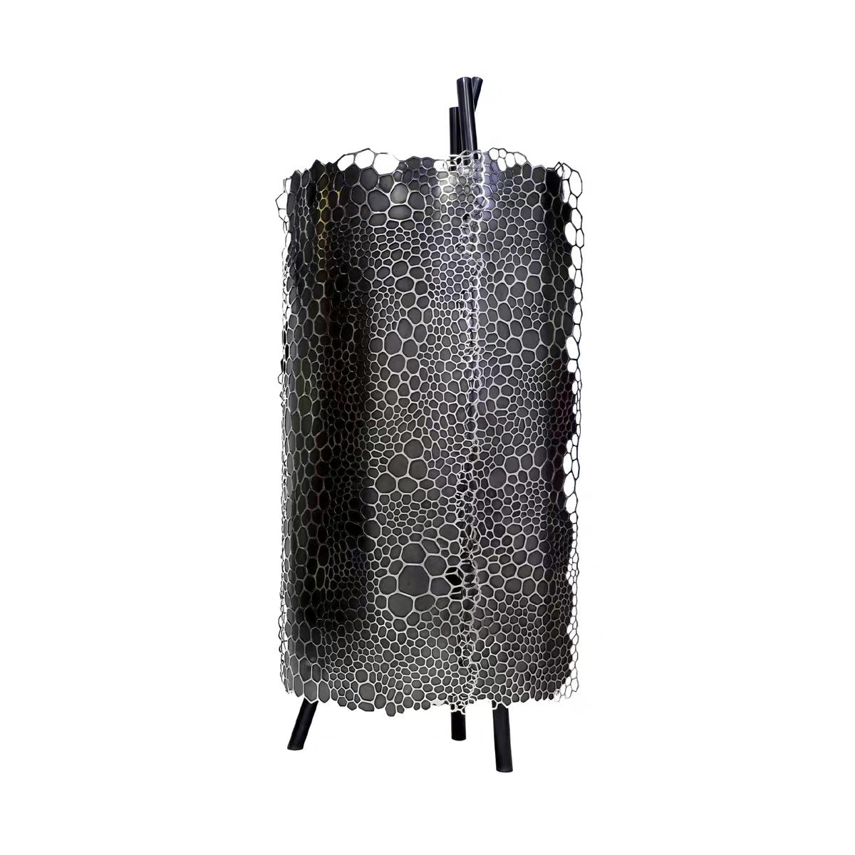 Luxury Italian Stainless Steel Open Wine Cabinet Design