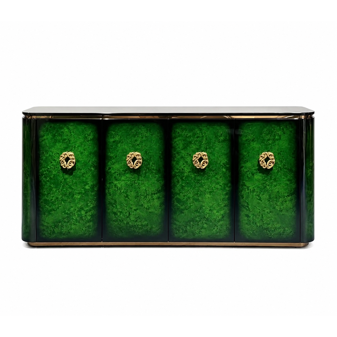 Luxury Italian Emerald Green Sideboard