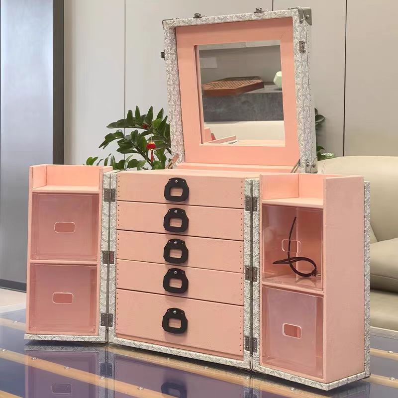 Luxury Italian Pink Jewelry Cabinet