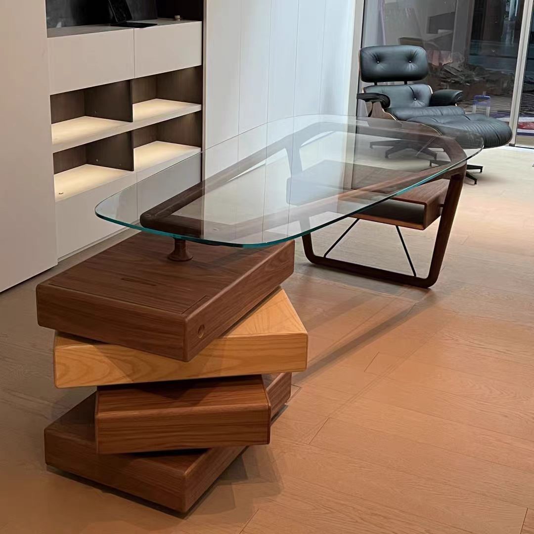 Luxury Italian Solid Wood Executive Desk