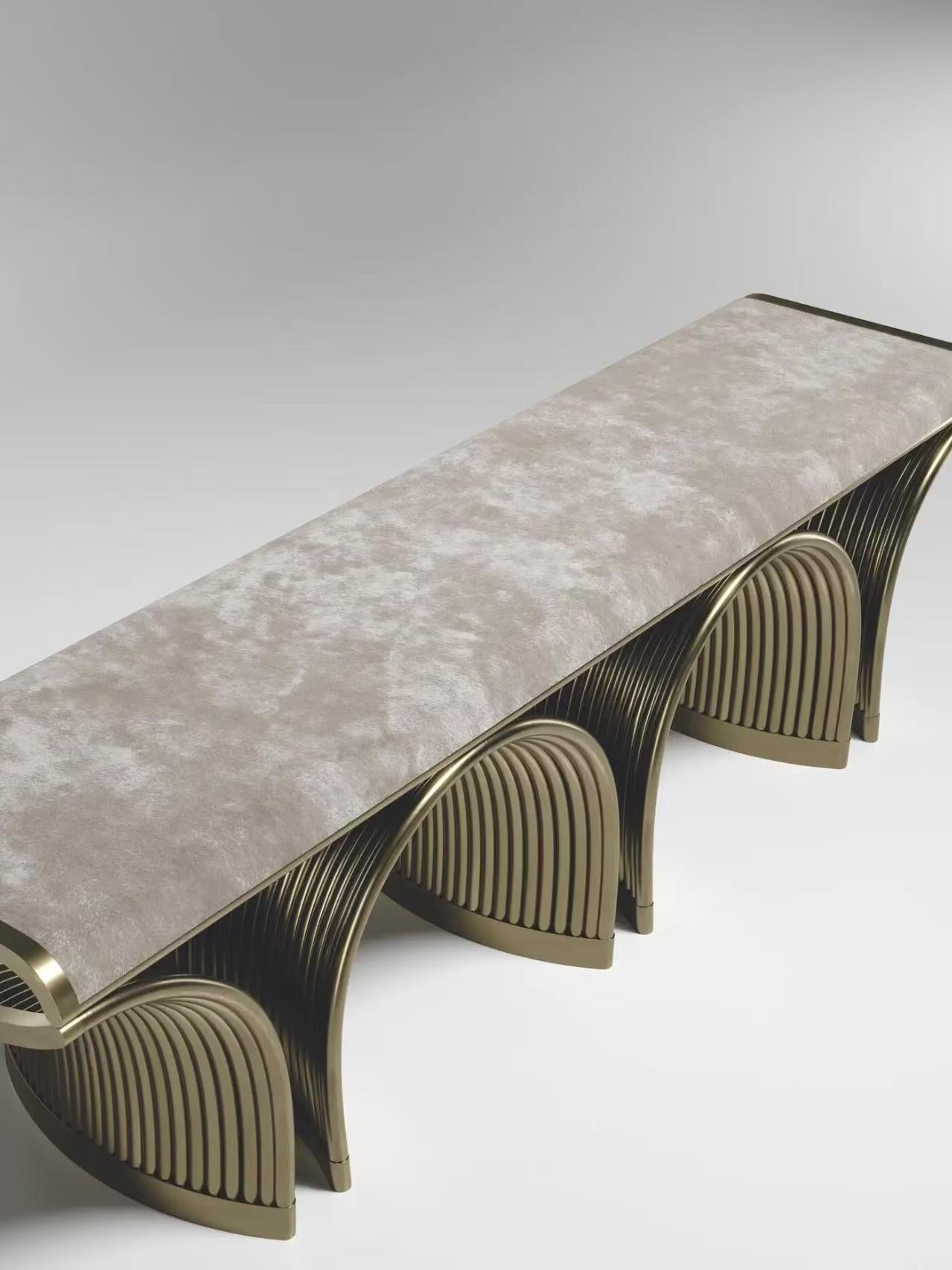 Luxury Italian Rattan Bed Bench