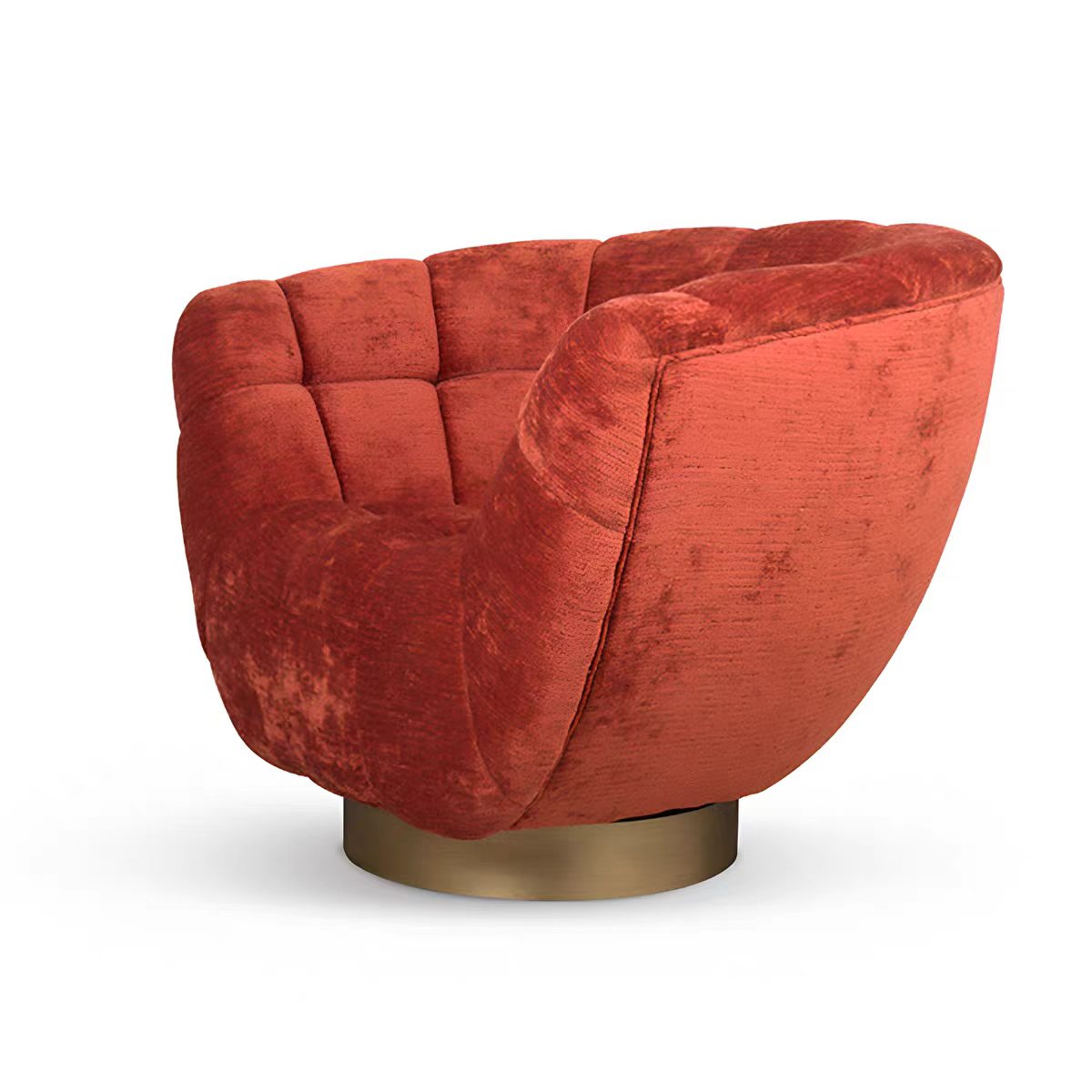 Luxury Italian Rotating Velvet Lounge Chair
