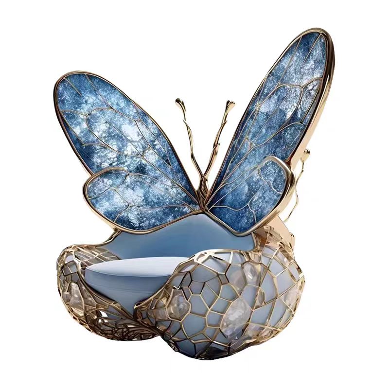 Luxury Italian Butterfly Throne Chair