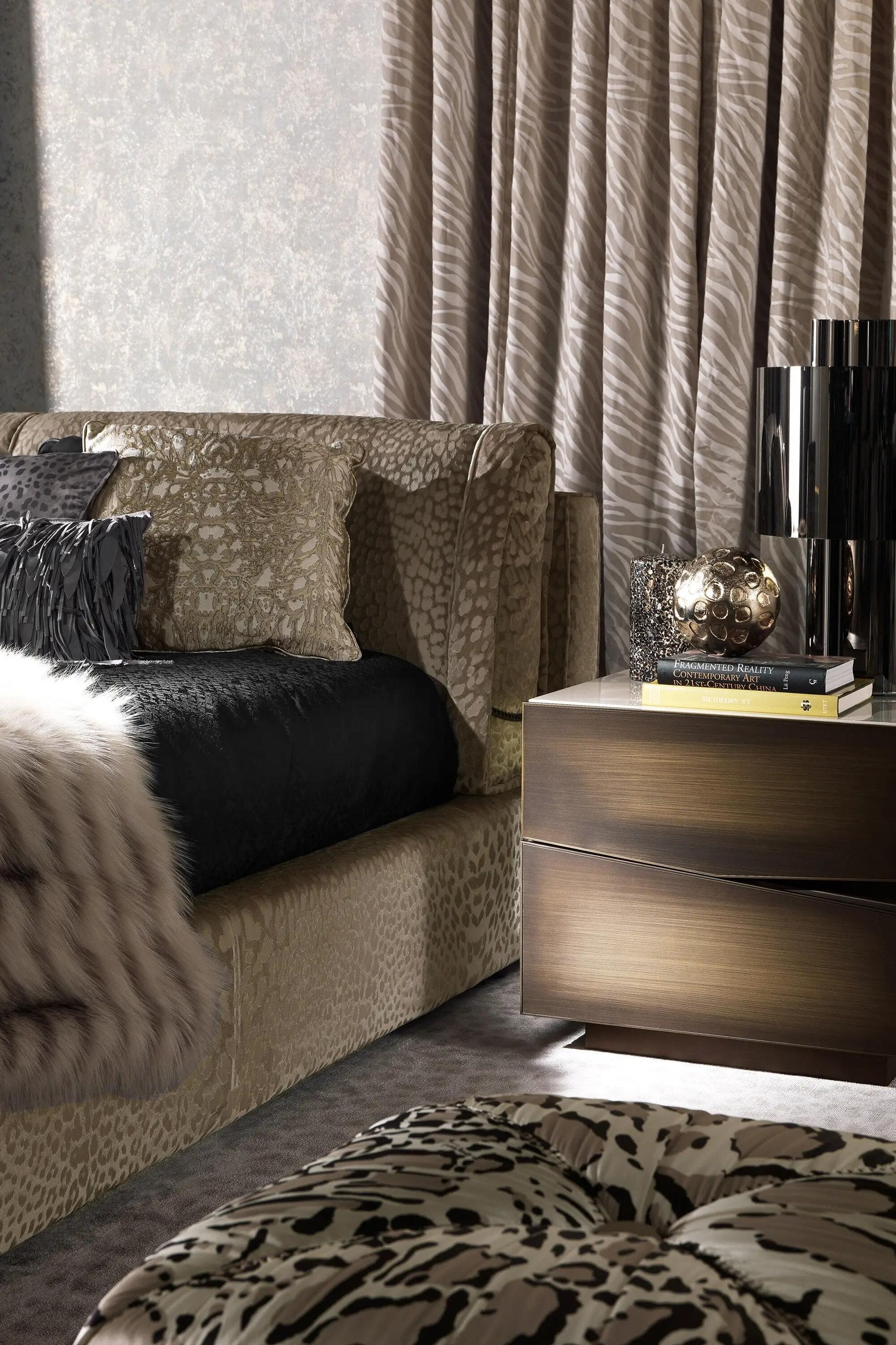 European Luxury Leather Double Bed