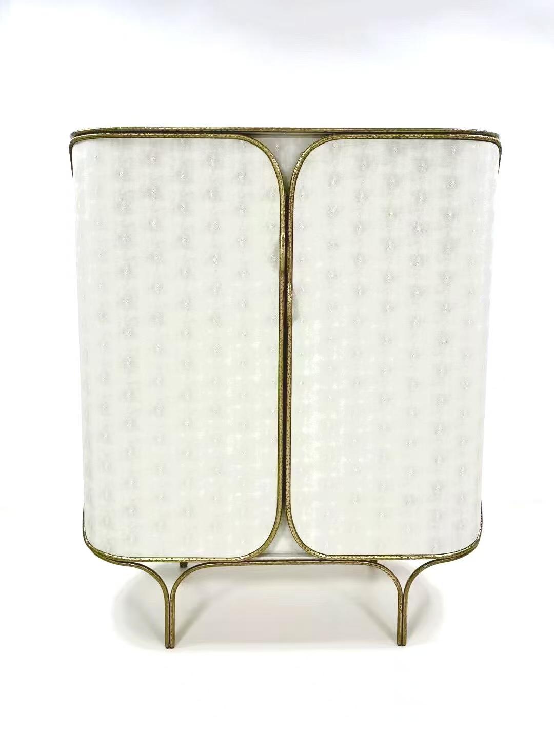 Luxury Italian Stingray Leather Sideboard Cabinet Design