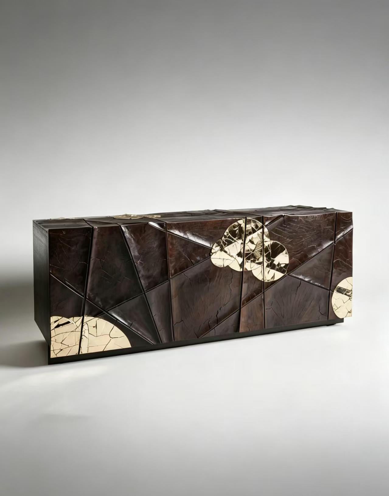 Luxury Italian Artistic Wood Sideboard