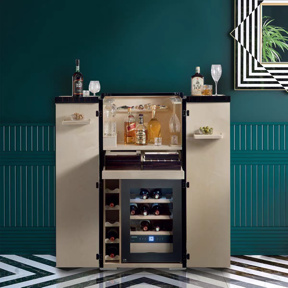 Luxury Italian Designer Wine Cabinet