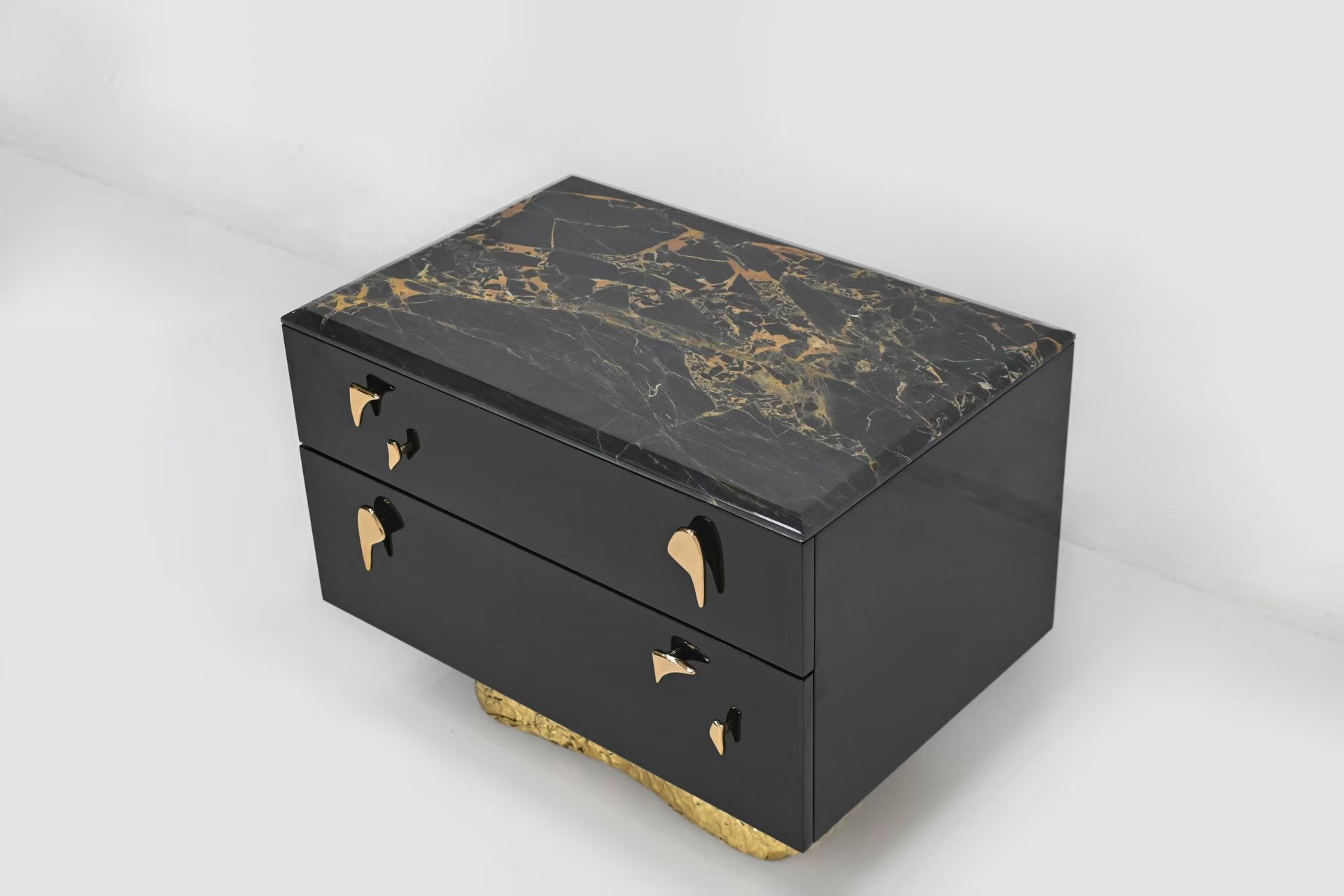 Luxury Italian Brass Bedside Cabinet