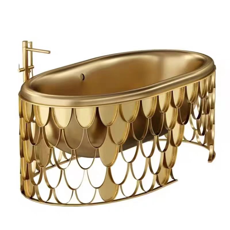 Luxury Italian Stainless Steel Bathtub