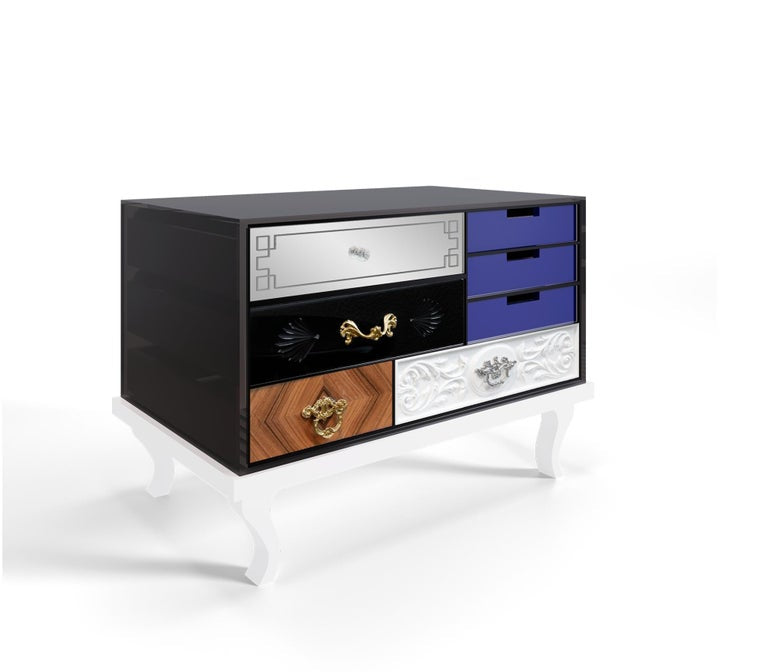 Luxury Italian Classic Bedside Cabinet