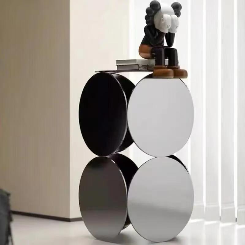 Luxury Modern Stainless Steel Side Table