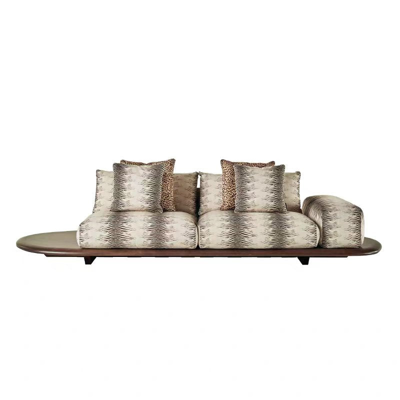 Luxury Modern Fabric Sofa with Solid Wood Design