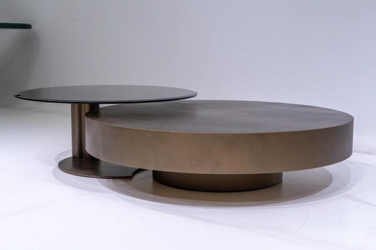 Italian Luxury Round Nesting Coffee Tables